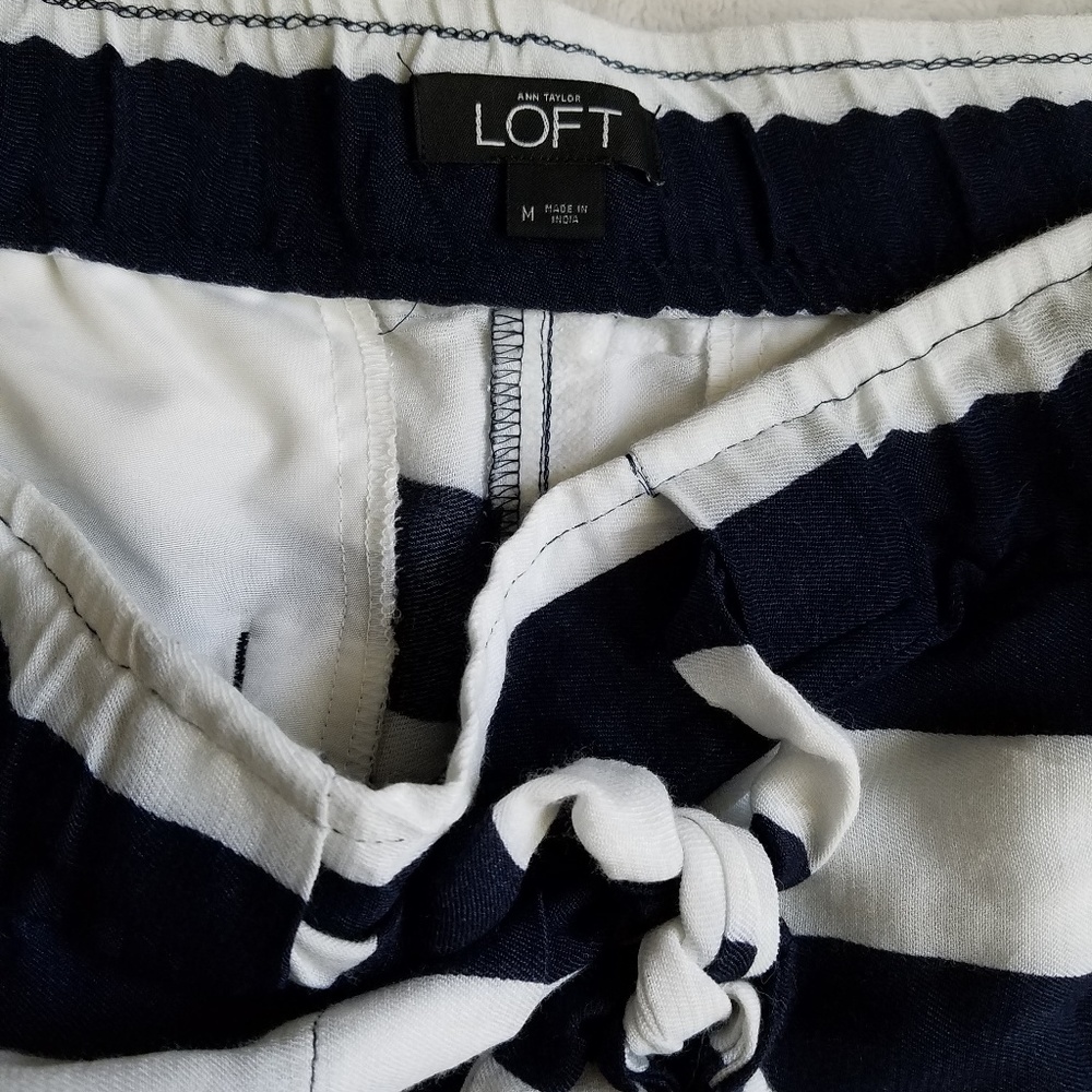 LOFT Nautical Elastic Waist Shorts 5” Inseam NWOT - Picture 8 of 8